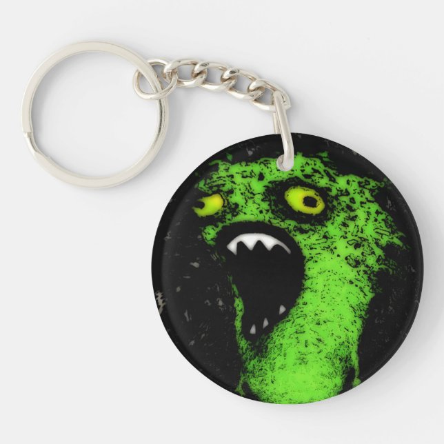 Green Scream Keychain (Front)