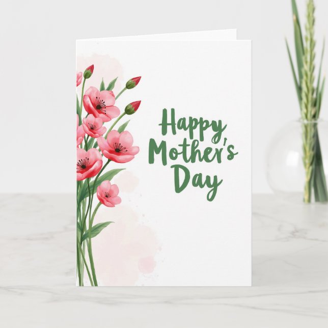 Green Script Mother Card (Front)