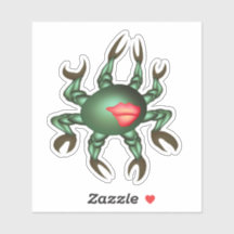 Green sea creature with many claws