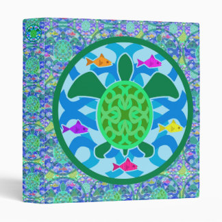 Green Sea Turtle 1" Art Binder