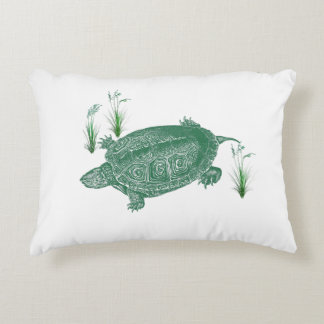 Green Sea Turtle Accent Pillow