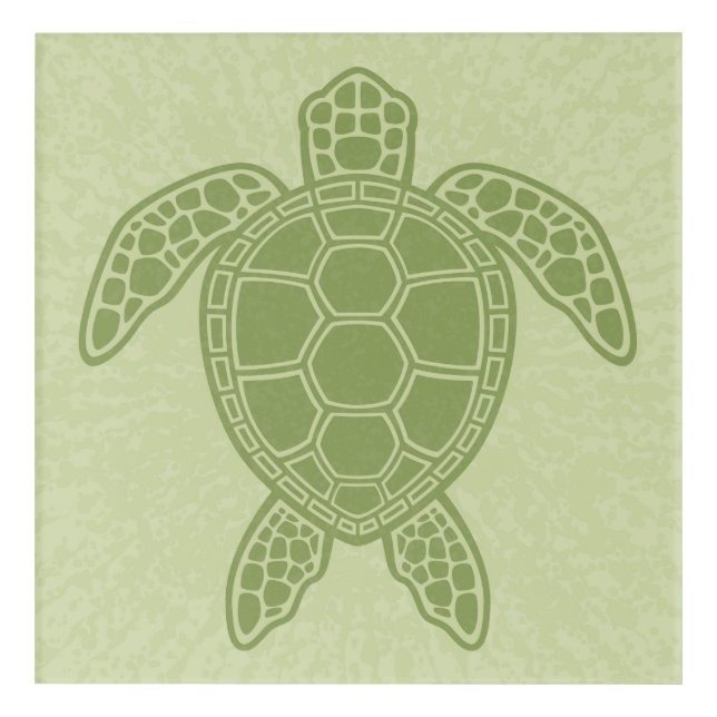 Green Sea Turtle Acrylic Print (Front)