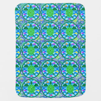 Green Sea Turtle Baby Blanket