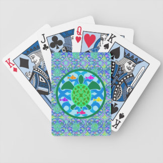 Green Sea Turtle Bicycle Playing Cards