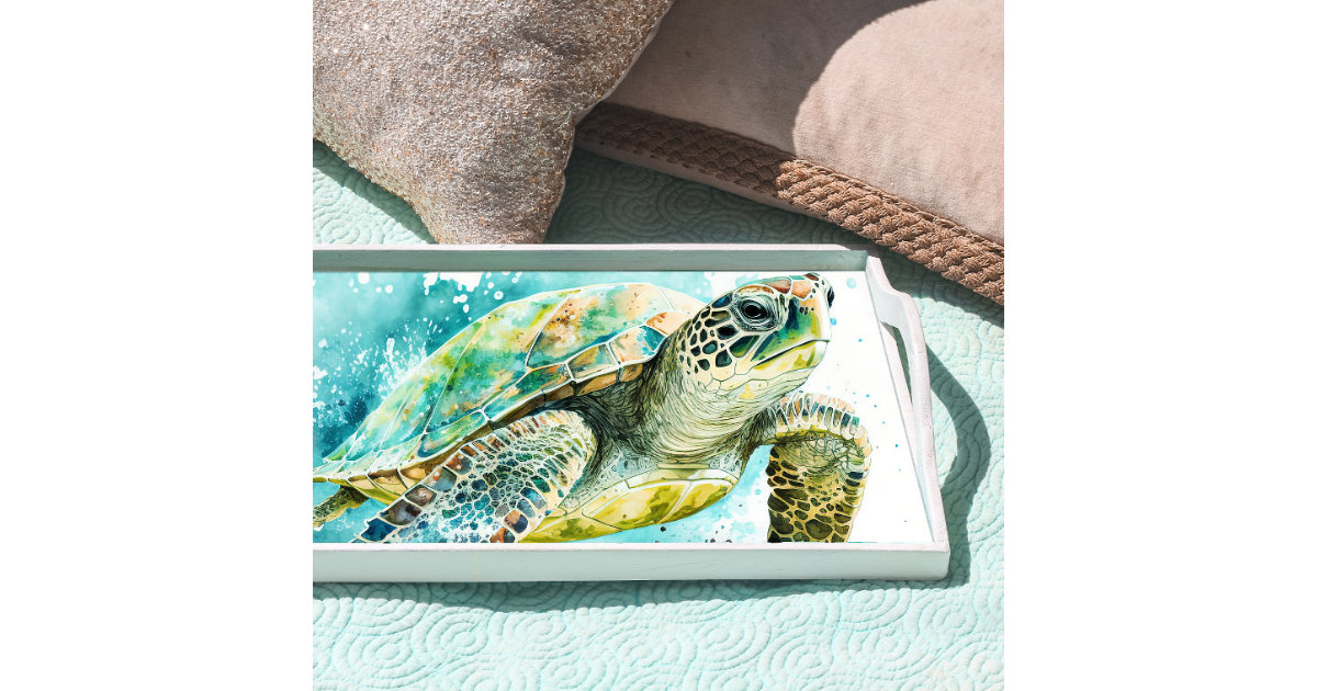 Green Sea Turtle Decoupage Tissue Paper | Zazzle