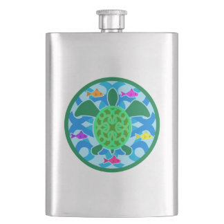 Green Sea Turtle Flask