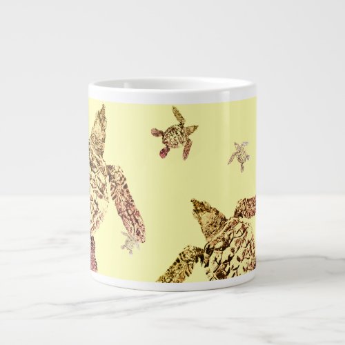 Green Sea Turtle  Giant Coffee Mug