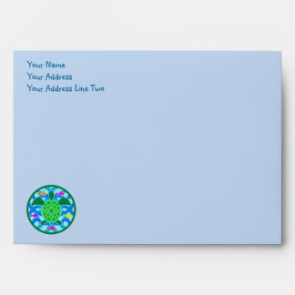 Green Sea Turtle Greeting Card Envelope