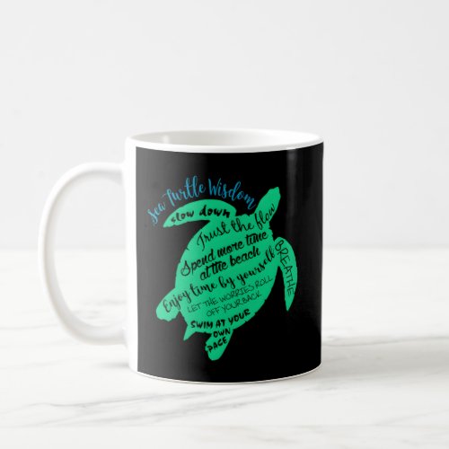 Green Sea Turtle Hawaiian Honu Wisdom Coffee Mug