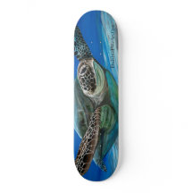 Green Sea Turtle Honu Cruizin Skate Deck Board
