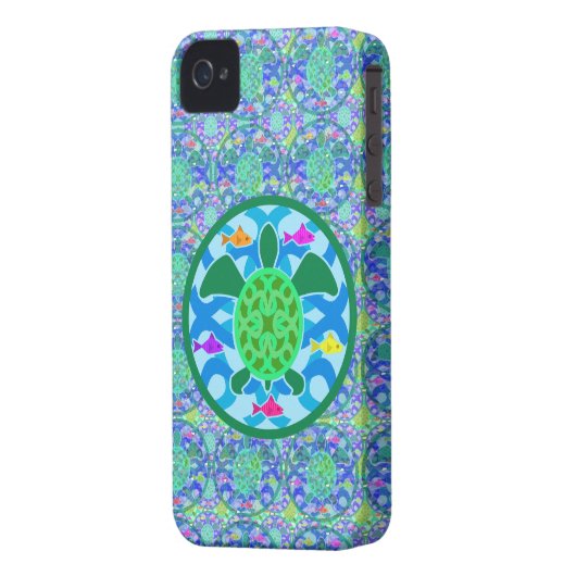Green Sea Turtle iPhone Case (Back Left)