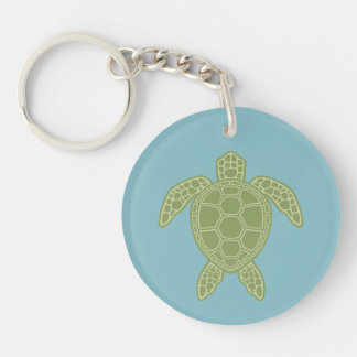 Green Sea Turtle Keychain
