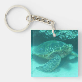 Green Sea Turtle Keychain