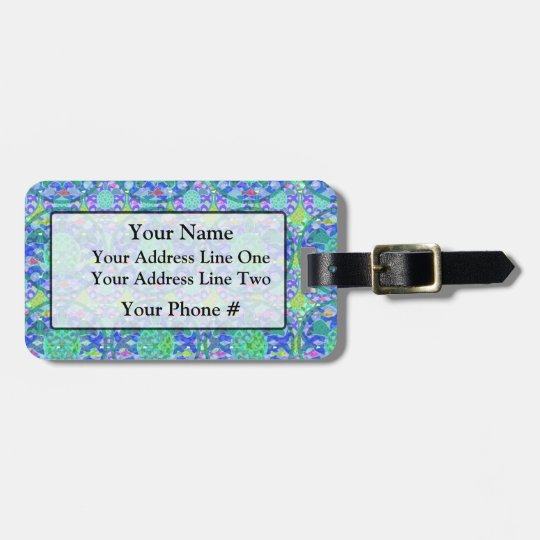 Green Sea Turtle Luggage Tag