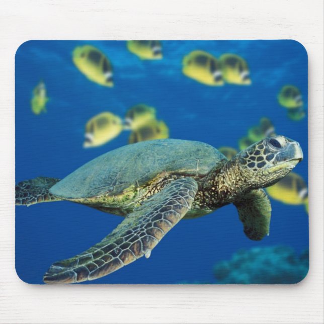 Green Sea Turtle Mouse Pad (Front)