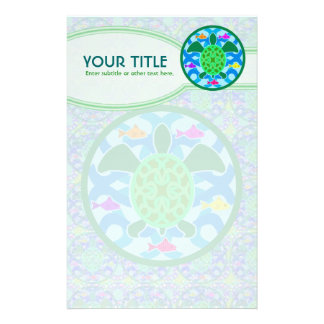 Green Sea Turtle Personalized Stationery