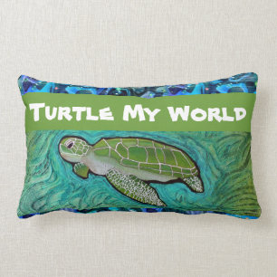 Green Sea Turtle Pillow