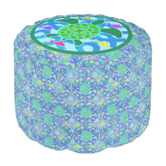 Green Sea Turtle Pouf