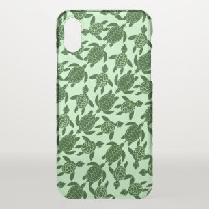 Green Sea Turtle Pretty Animal Pattern iPhone X Case