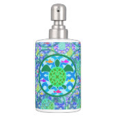 Green Sea Turtle Soap Dispenser And Toothbrush Holder (Front)