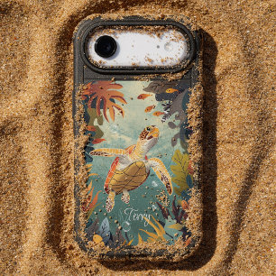 Green Sea Turtle Swims The Pacific Ocean iPhone 17 Air Case