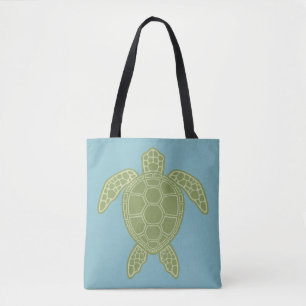 Green Sea Turtle Tote Bag