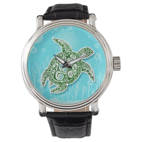 Green Sea Turtle Underwater Watch