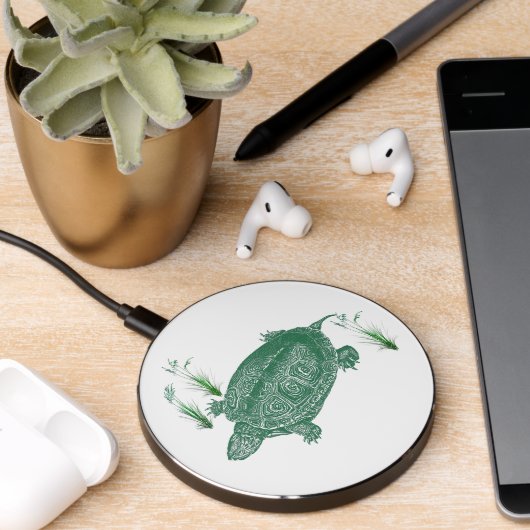 Green Sea Turtle Wireless Charger (Desk 2)