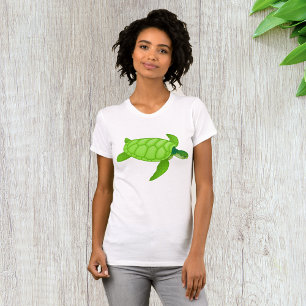 Green Sea Turtle Womens T-Shirt