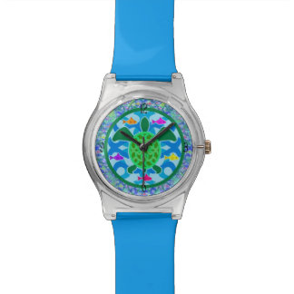 Green Sea Turtle Wristwatches