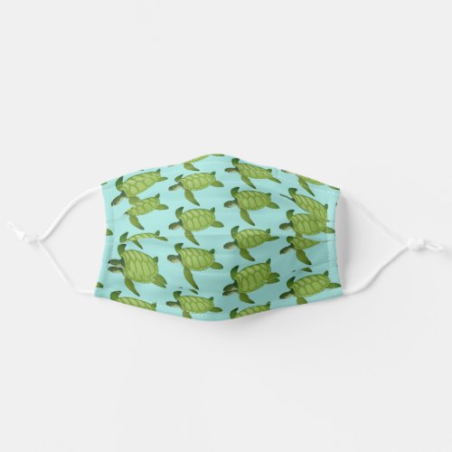 Green Sea Turtles Adult Cloth Face Mask