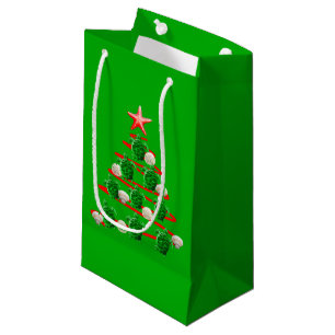 Green Sea Turtles Christmas Tree Small Gift Bag