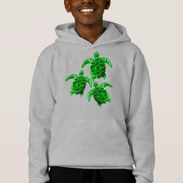 Green Sea Turtles Hoodie (Front)