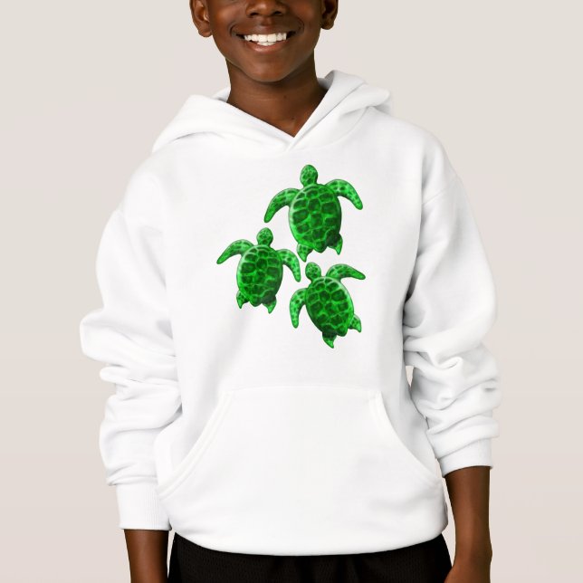 Green Sea Turtles Hoodie (Front)