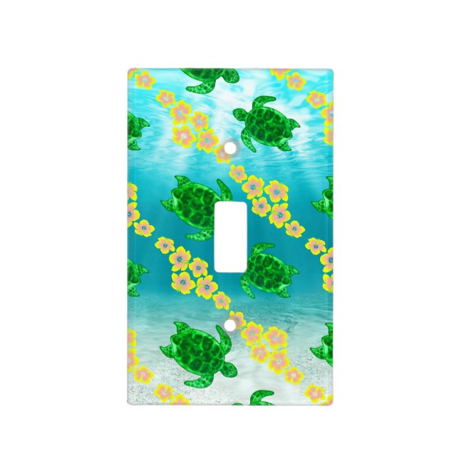 Green Sea Turtles Light Switch Cover (Front)