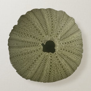 Green Sea Urchin Throw Pillow