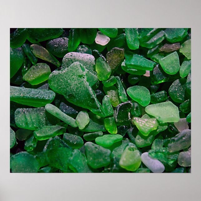 Green Seaglass Poster (Front)