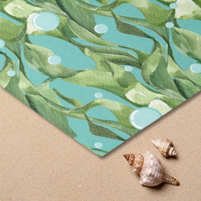 Green Seagrass Ocean Bubble Tissue Paper (Seagrass Bubble Escape Tissue Paper)