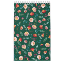 Green Seamless Floral Pattern