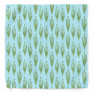 Green Seaweed Ocean Plants Nature Lover Blue Water Bandana