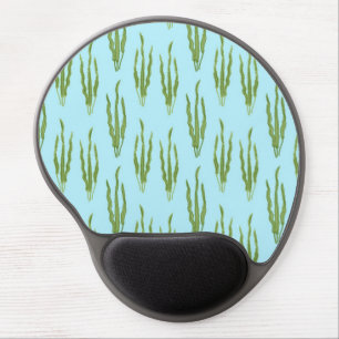 Green Seaweed Ocean Plants Nature Lover Blue Water Gel Mouse Pad