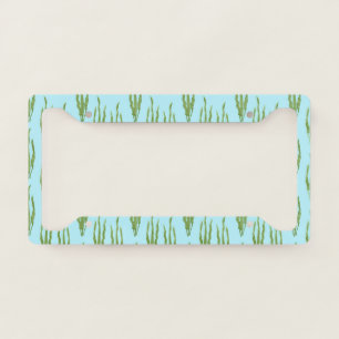 Green Seaweed Ocean Plants Nature Lover Blue Water License Plate Frame