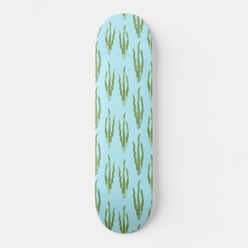 Green Seaweed Ocean Plants Nature Lover Blue Water Skateboard