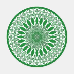 Green Seaweed Tristyns Mandala Coaster Set