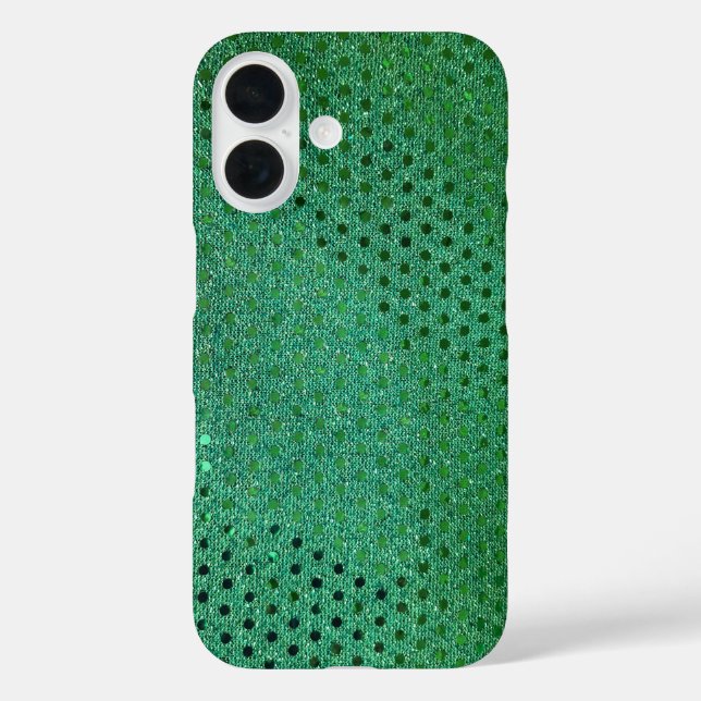 Green Sequin Shimmer Case-Mate iPhone Case (Back)