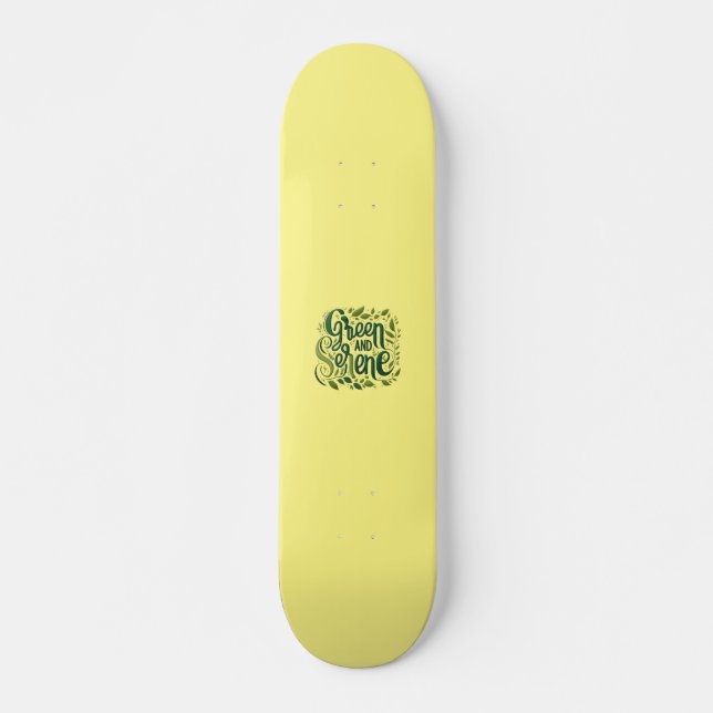 Green Serene  Skateboard (Front)