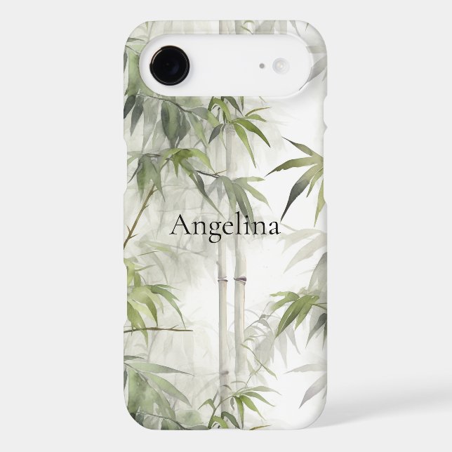 Green Serenity Bamboo iPhone Case (Back)