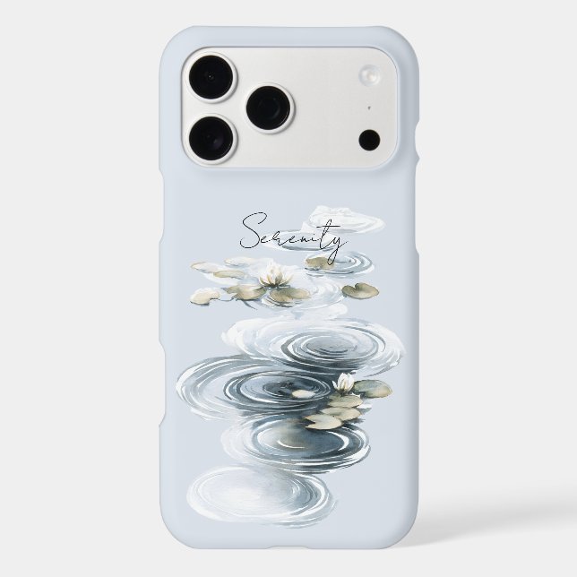 Green Serenity Lotus Flowers Lilypads Case-Mate iPhone Case (Back)