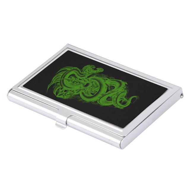 Green Serpent Business Card Holder (Front)