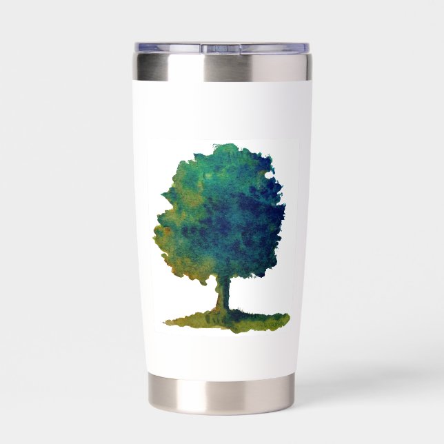 Green Shade Tree Insulated Tumbler (Back)